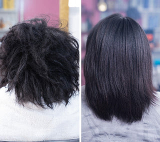antes y despues agua de cielo productos cuidado del cabello
