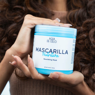 nourishing hair mask for dry hair by agua de cielo