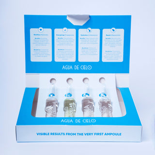 hair ampoules set for damaged hair by agua de cielo