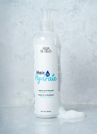 hair hydrate 2 in 1 heat protectant by agua de cielo