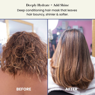 Hair mask damaged hair before after