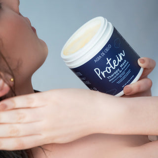hair therapy mascarilla de pelo con protein de agua de cielo