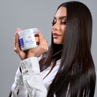 hydra glow hair mask for damaged hair and color treated hair