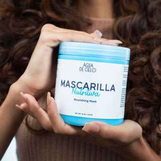 mascarilla pelo seco agua de cielo