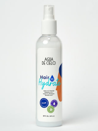 organic heat protectant spray hair agua de cielo