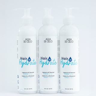 protector de calor para el cabello agua de cielo